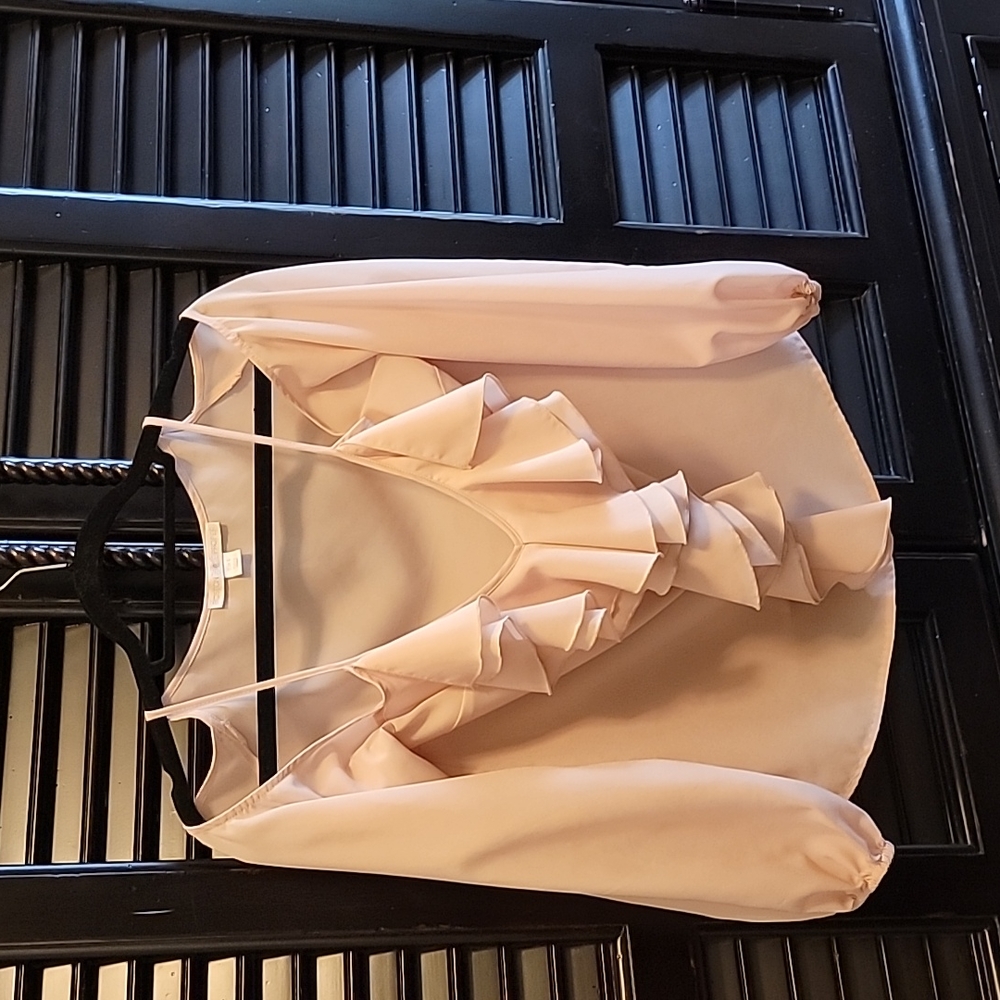 Boston Proper Shoulderless Blouse with Poet Sleeves